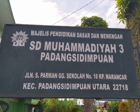 SD Swasta Muhammadiyah 3 Padangsidimpuan - Padangsidimpuan, Sumatera Utara