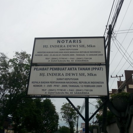 Notaris Indera Dewi,SH,Mkn - Samarinda, Kalimantan Timur