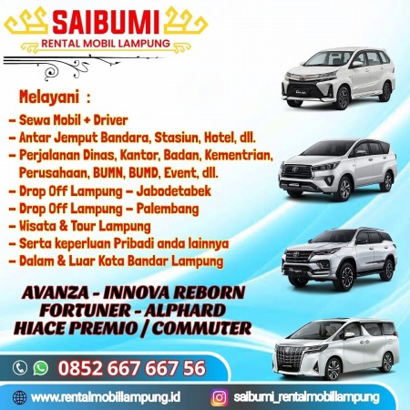 SAIBUMI Rental Mobil Lampung - Garansi Pelayanan Terbaik