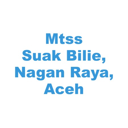 Mtss Suak Bilie - Nagan Raya, Aceh