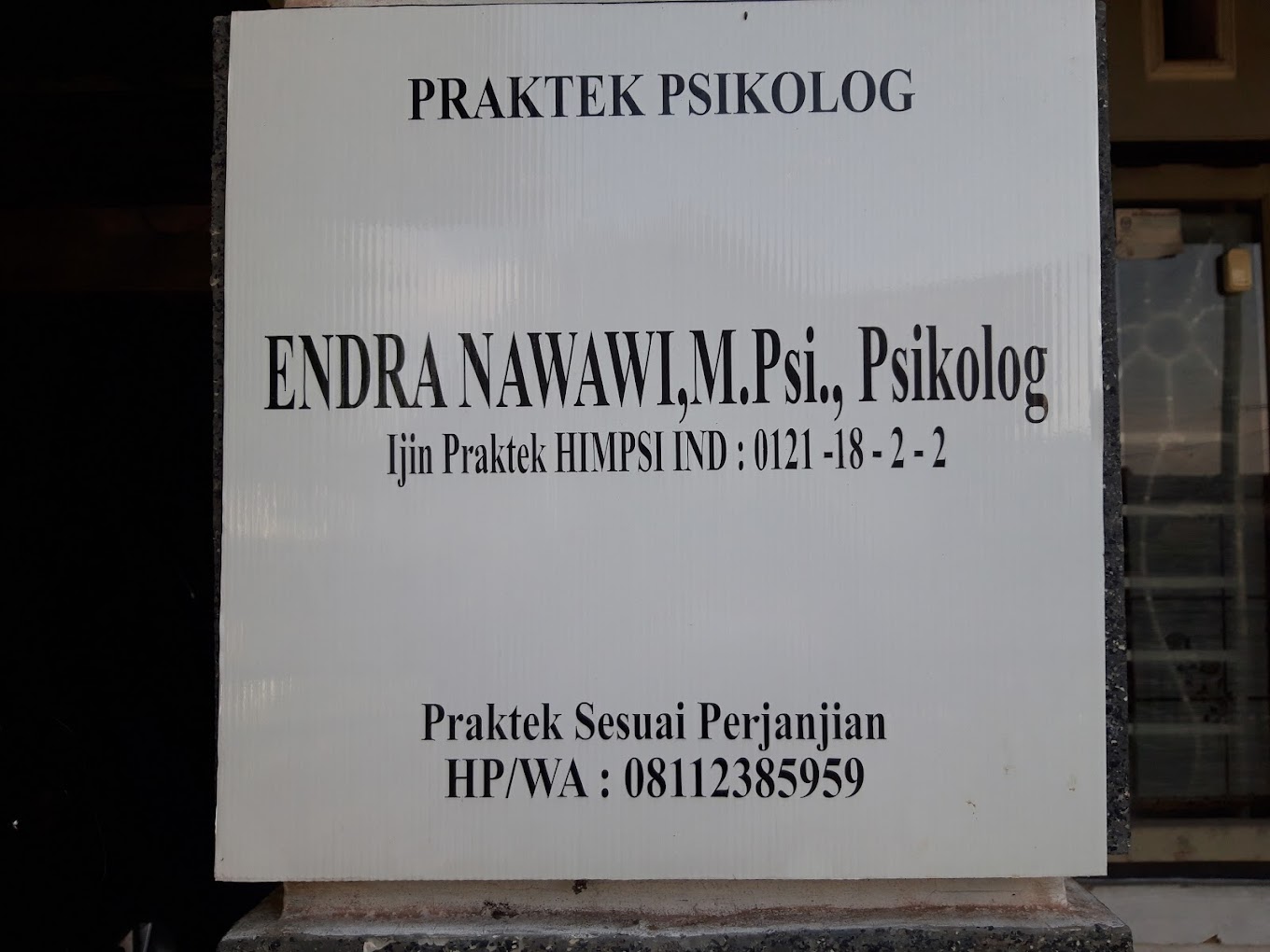 Endra Nawawi. S.Psi. M.Psi. Psikolog - Tasikmalaya, Jawa Barat