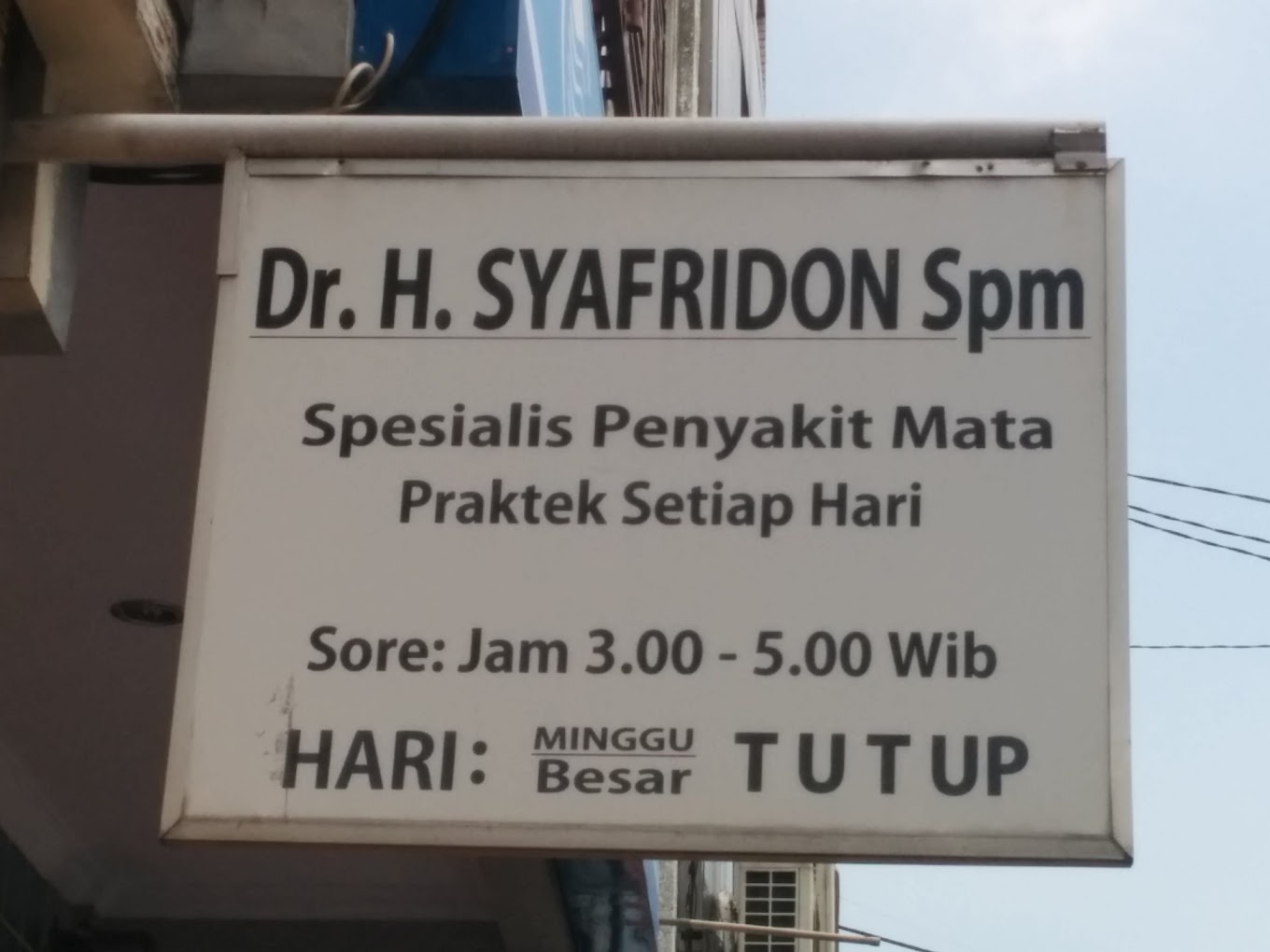 Dr. H. Syafridon Spm - Binjai, Sumatera Utara