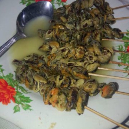 Lontong Kupang sate kerang pak Saji alun-alun Mojokerto - Mojokerto, Jawa Timur