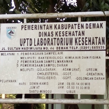 UPTD Laboratorium Kesehatan Demak - Demak, Jawa Tengah