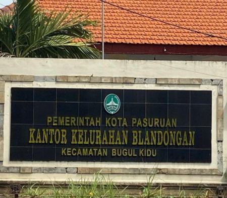 Kantor Kelurahan Blandongan - Pasuruan, Jawa Timur